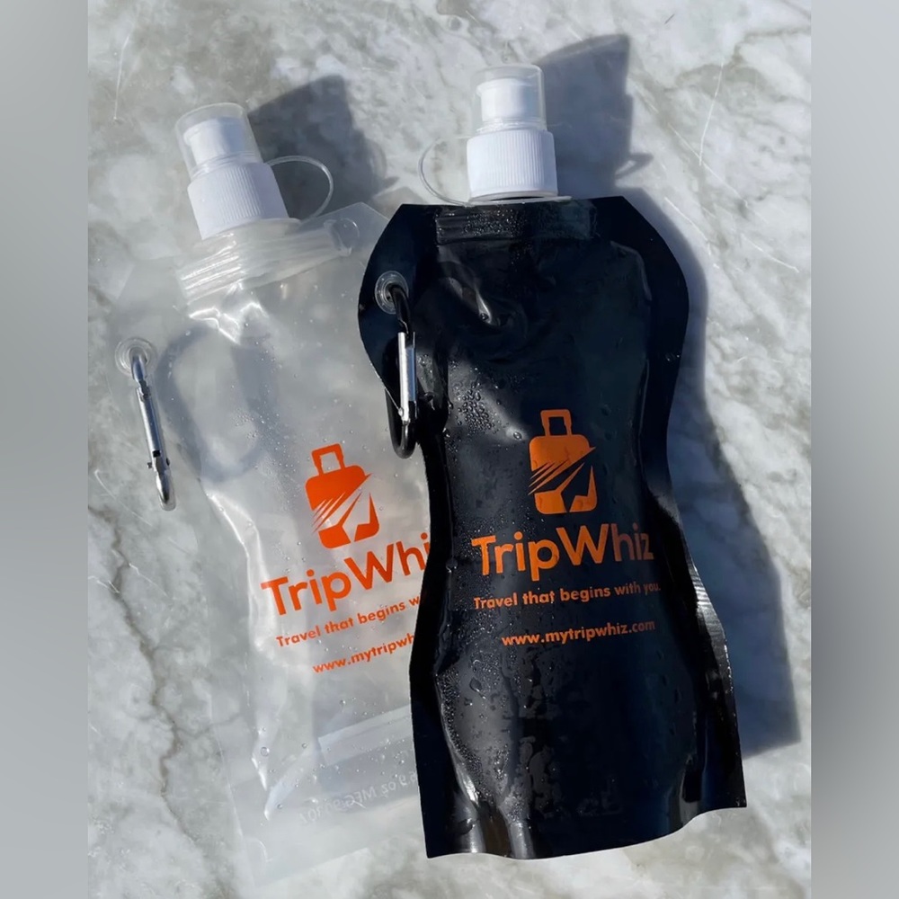 Travel H2O bottle-Rain (clear) color